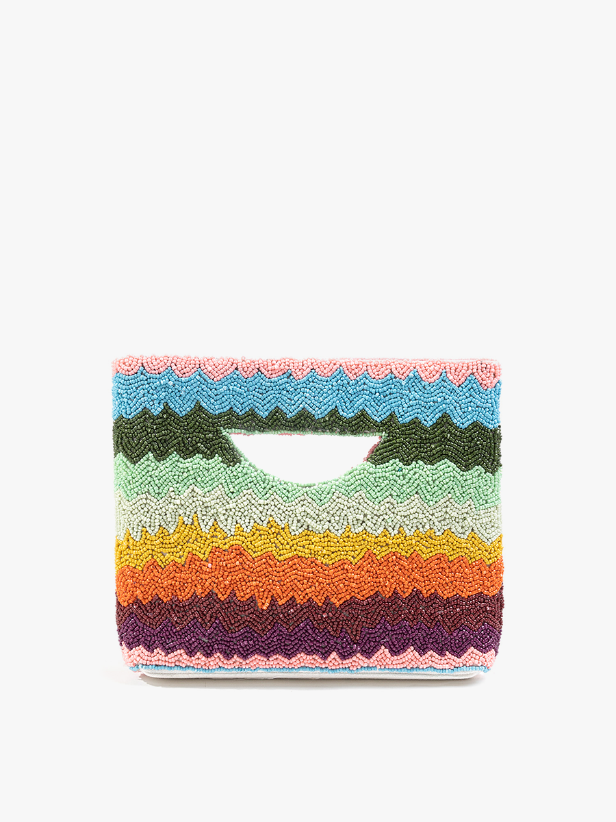 Regenbogen M2163 Saylor Clutch mit Perlen für den Großhandel auf Faire1