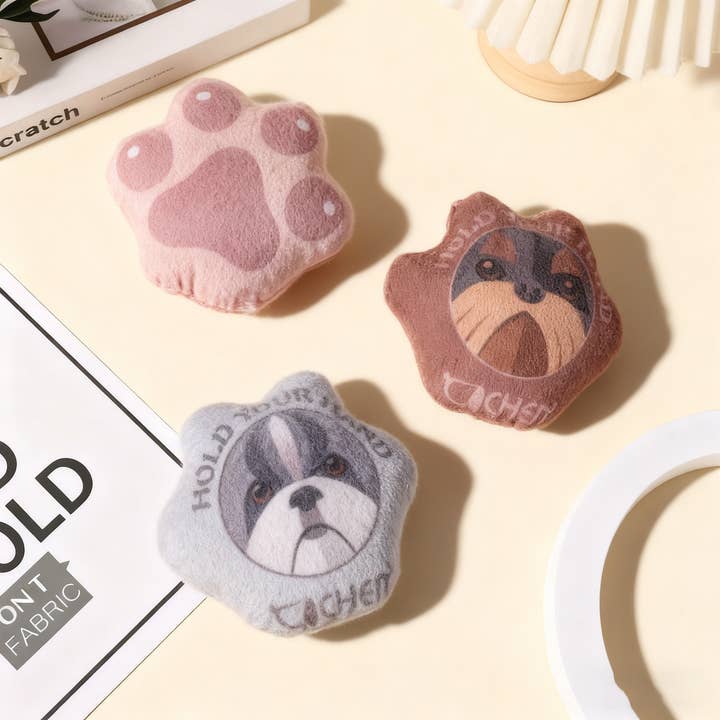 PAWPAWwholesale - Wholesale Pet Plush Toy - Dog - Paw print plush toys, pet toy safe material_CWMM54943
