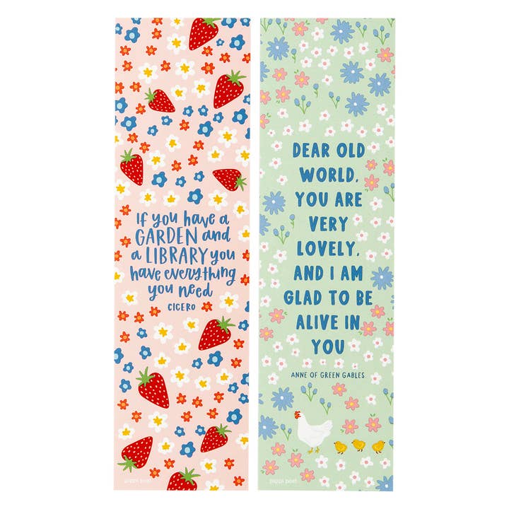 Set de marcapáginas de jardín y biblioteca para venta al por mayor de Pippi Post