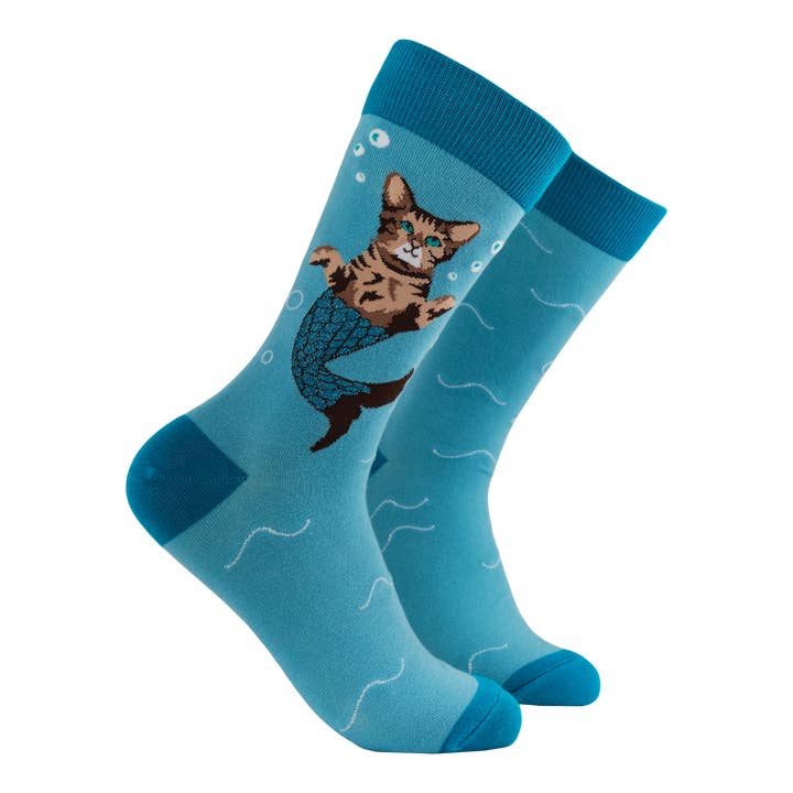 Cat Mermaid Socks - Purr-Maid for wholesale by Socktopus