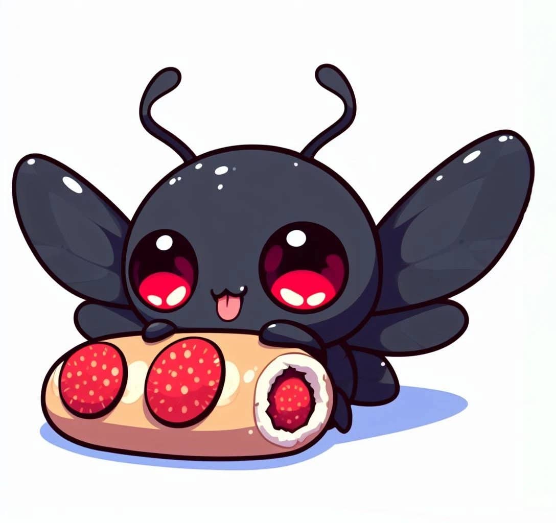 Mountain's Misfits - Wholesale Sticker - Mothman Noms Sticker3