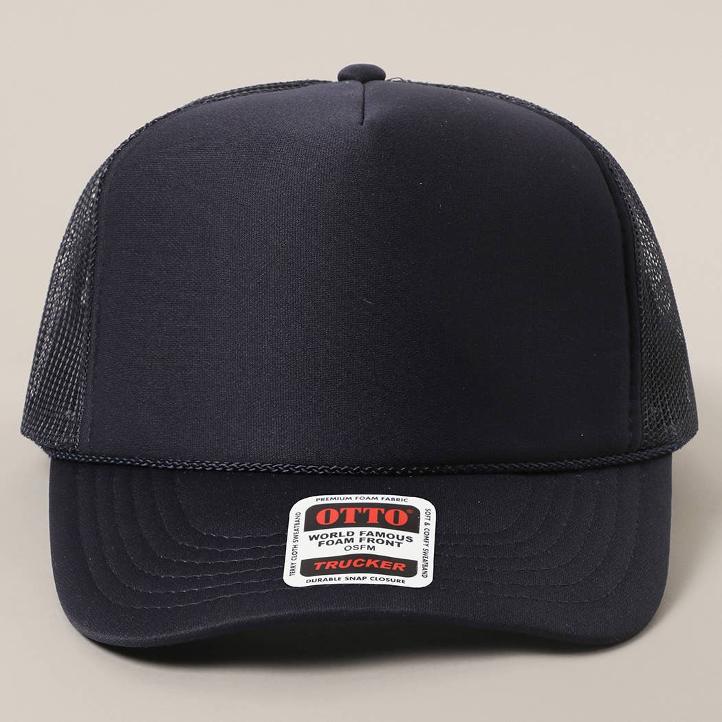 Fashion City - Wholesale Trucker Hat - Unisex - Solid Color OTTO 5-Panel Foam Mesh Back Trucker Hat51