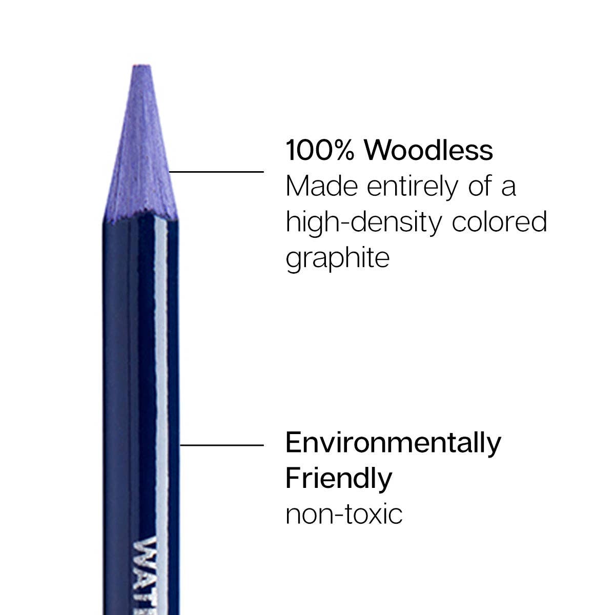 KINGART – wholesale Coloured pencil – Woodless Watercolor Pencils 24 Colors3