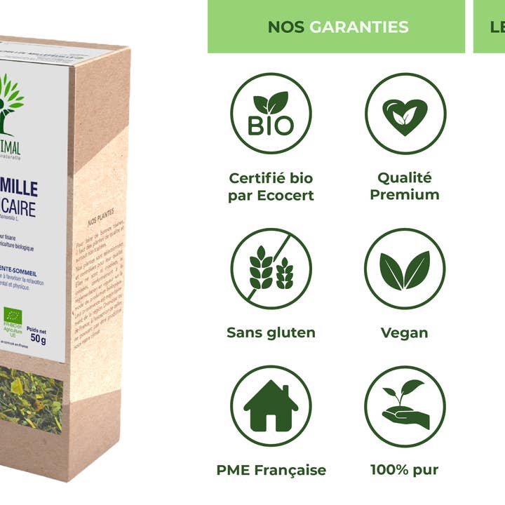 Bioptimal - Wholesale Health/Detox Tea - Chamomile Organic Herbal Tea Plant 50g5