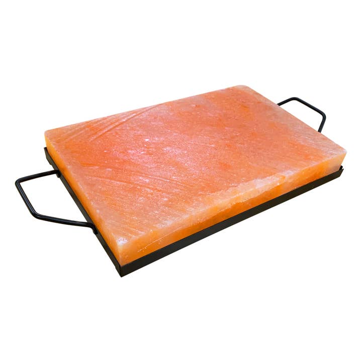 Outset Pink Himalayan Salt Block Holder Tray, 8.25" x 15" for wholesale by Fox Run Brands