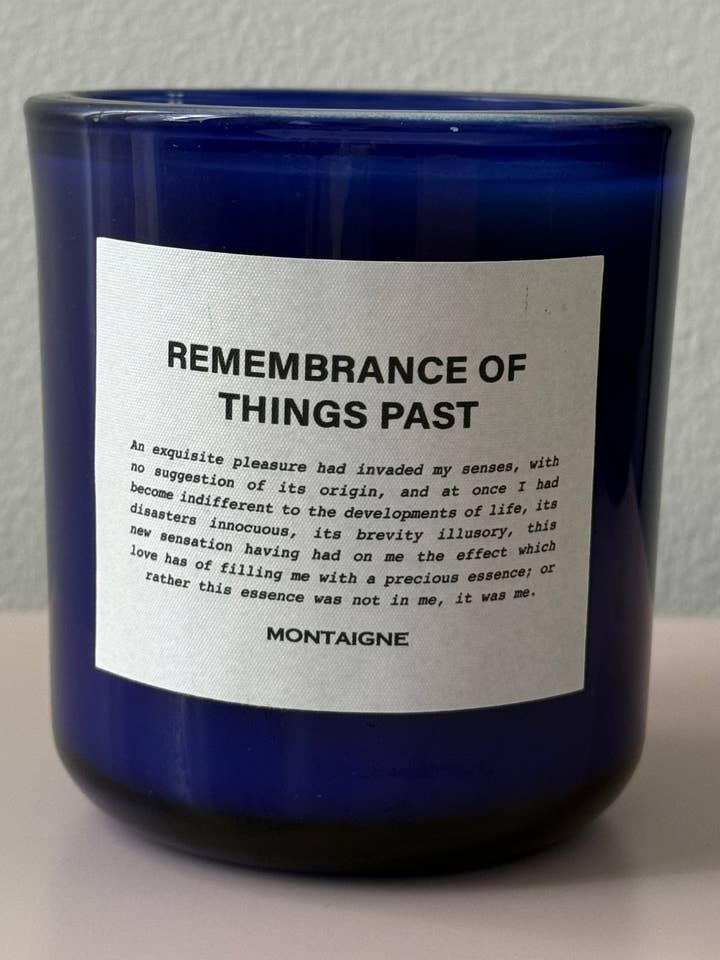 SOUVENIR DU TEMPS PERDU - BOUGIE MOUSSE DE CHÊNE ET AMBRE pour la vente par MONTAIGNE