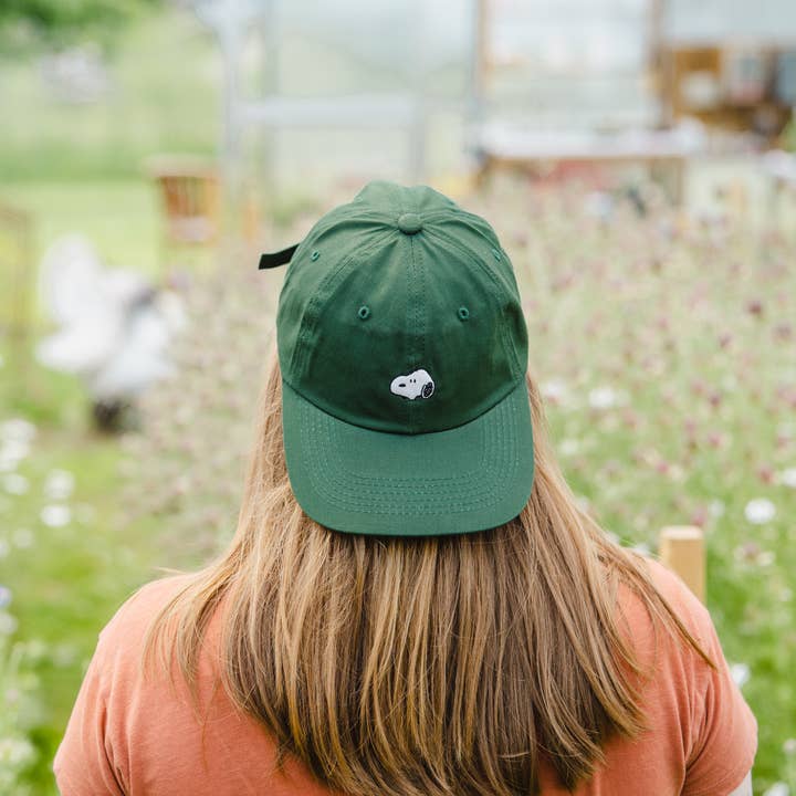 Three Potato Four - Wholesale Baseball Cap - Unisex - 3P4 x Peanuts® - Snoopy Embroidered Dad Hat (Forest)2
