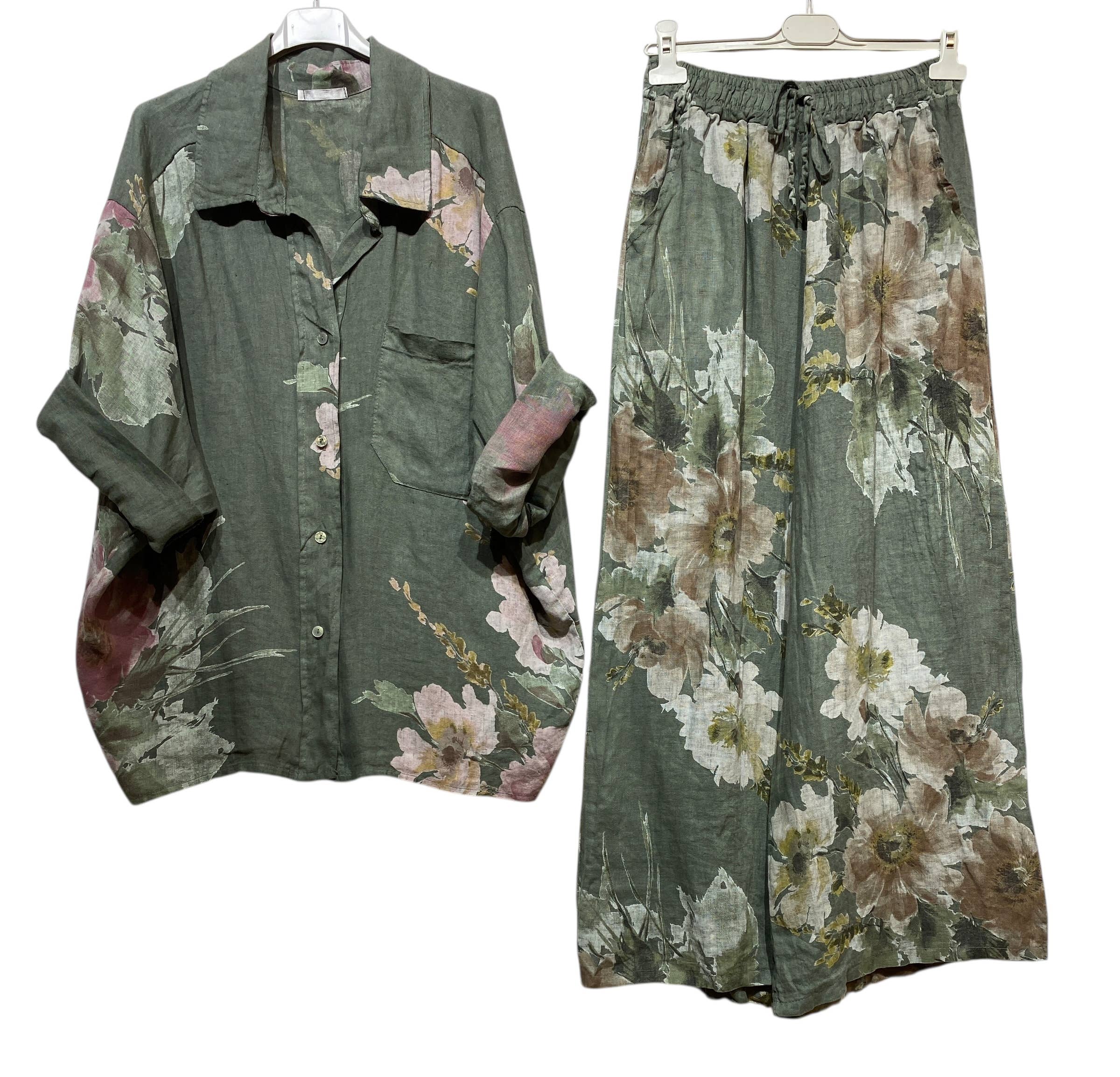 LINEN & COTTON HOUSE - Wholesale Jumpsuit - Women's - SET 100% LINEN 350 + 529927