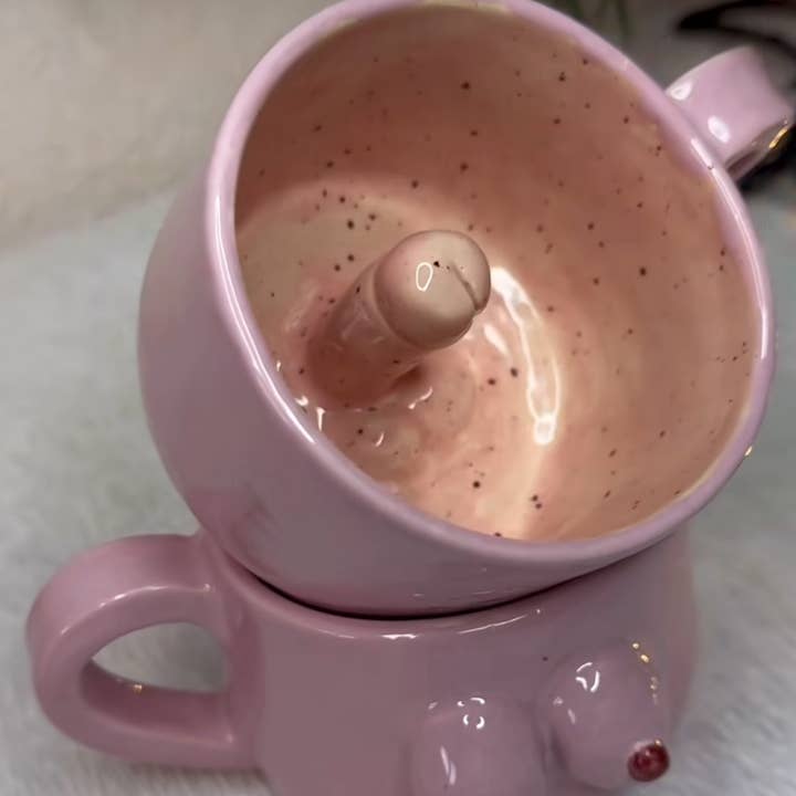 Handgemaakte beker voor T-shirt Men's Secret voor wholesale door Pretty Plate