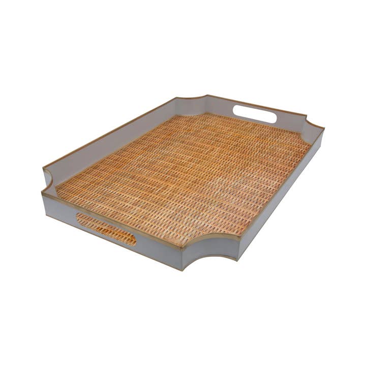 Jaye's Studio - Wholesale Decorative Tray - Rattan Enameled Jaye Tray