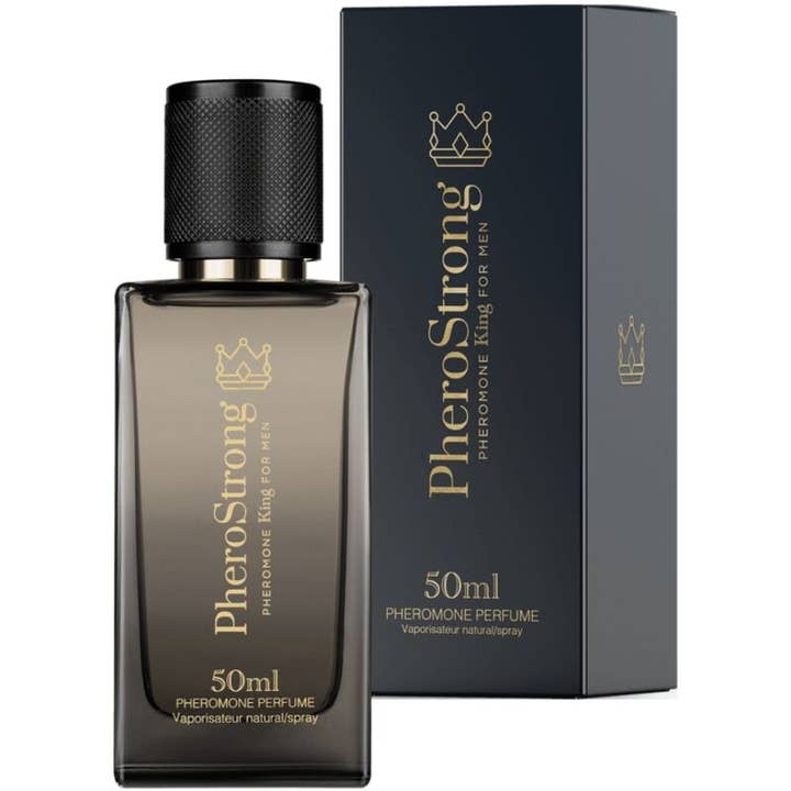 PHEROSTRONG - PERFUME CON FEROMONAS KING PARA HOMBRE 50 ML para venta al por mayor de Lingerie Harness Boutique di DeGioannis Samuele