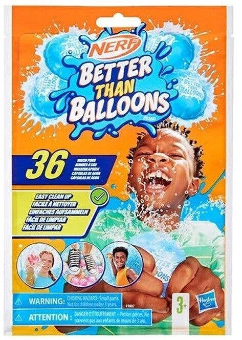 KIDDY-MOOV – Engroshandel Legetøj til stranden/poolen - Børn og baby – Nerf Better Than Balloons 36 stykker vandbomber4