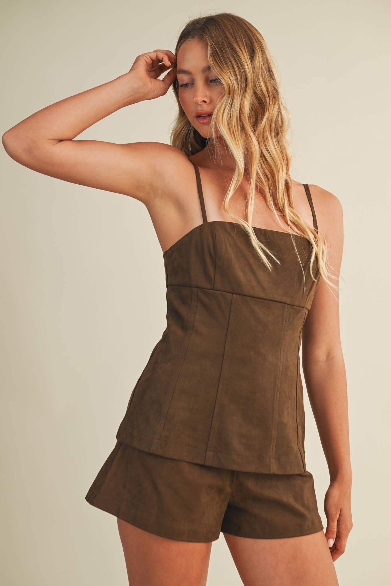 DK OAK STRAIGHT NECK CAMI TOP for wholesale on Faire