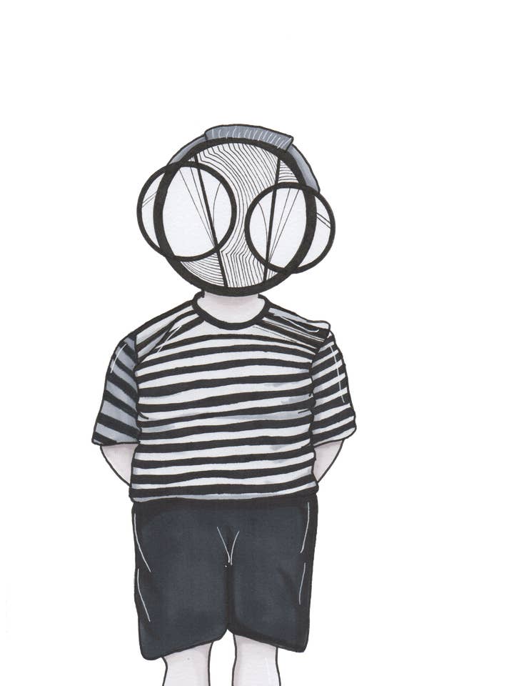 Pugsley Addams Art Print for wholesale by Harth Creations