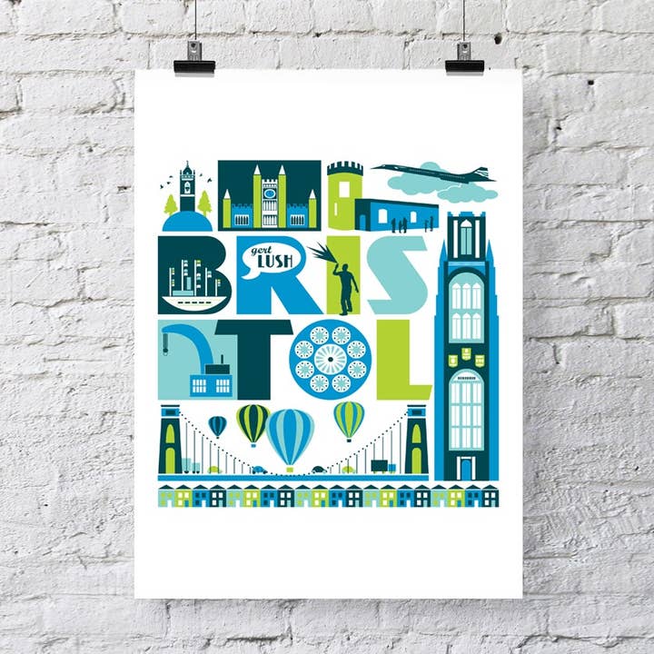 Stampa Bristol City per la vendita all'ingrosso da parte di Susan Taylor Design