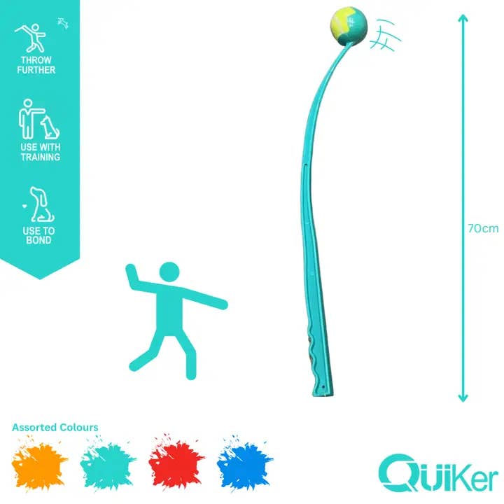 Quiker Pet Products - Wholesale Pet fetch ball – Dog - Large 70cm Dog Ball Launcher Dog Toy - 48 Pack 2