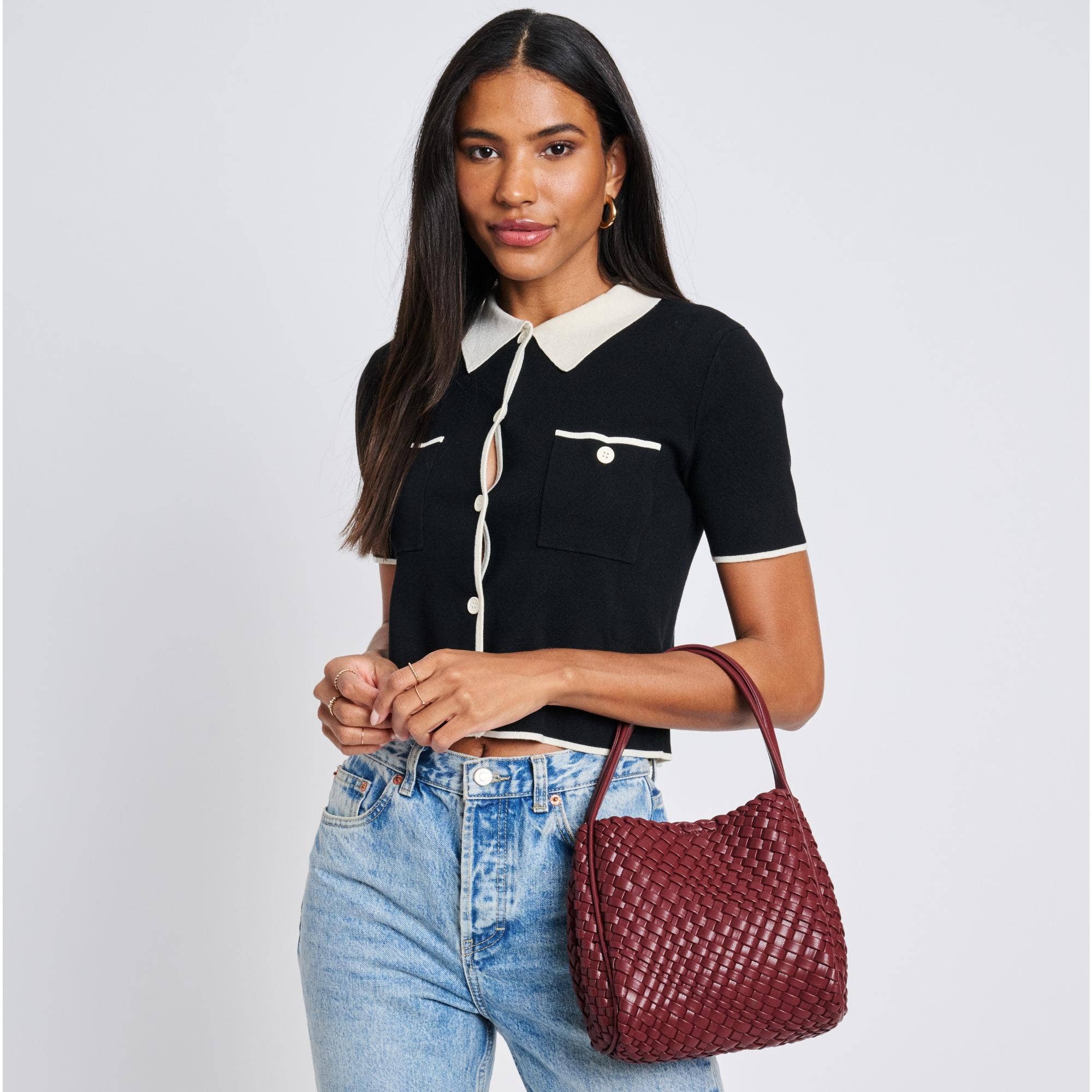 Moda Luxe – Engroshandel Crossbodytaske - Dame – Roxy vævet dobbelthåndtag vævet crossbody18