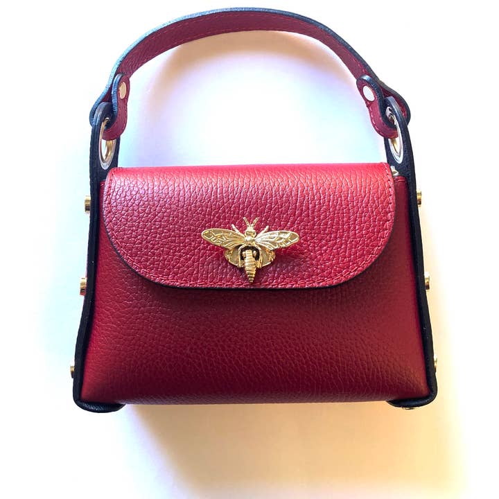 Cassette Barcelona - Wholesale Top Handle Bag - Women's - Cassette - L´Abeille Bag Dark Red5