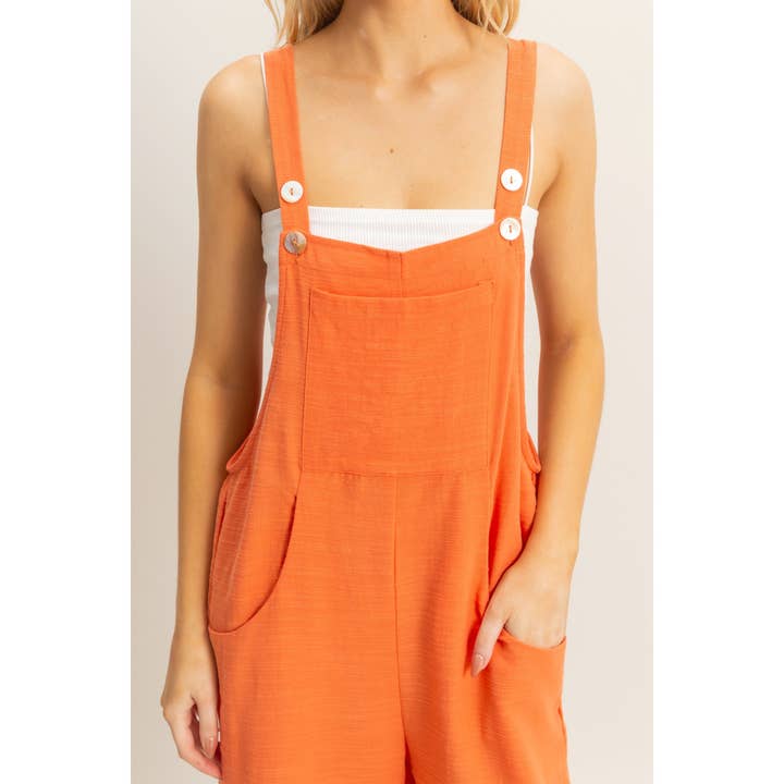 HYFVE - Wholesale Jumpsuit - Women's - HF25A082-Textured Wide Leg Overall Jumpsuit