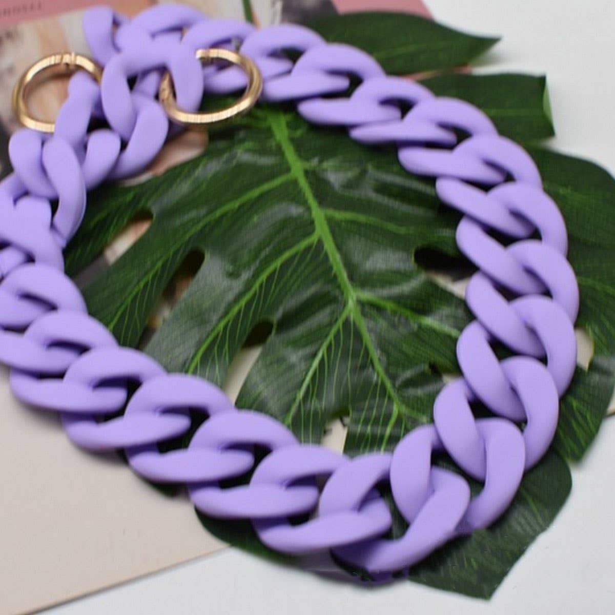 ACCITY - Wholesale Bag Strap - Women's - Matte Acrylic Resin Bag Chain -Textured Strap_CWMM50595