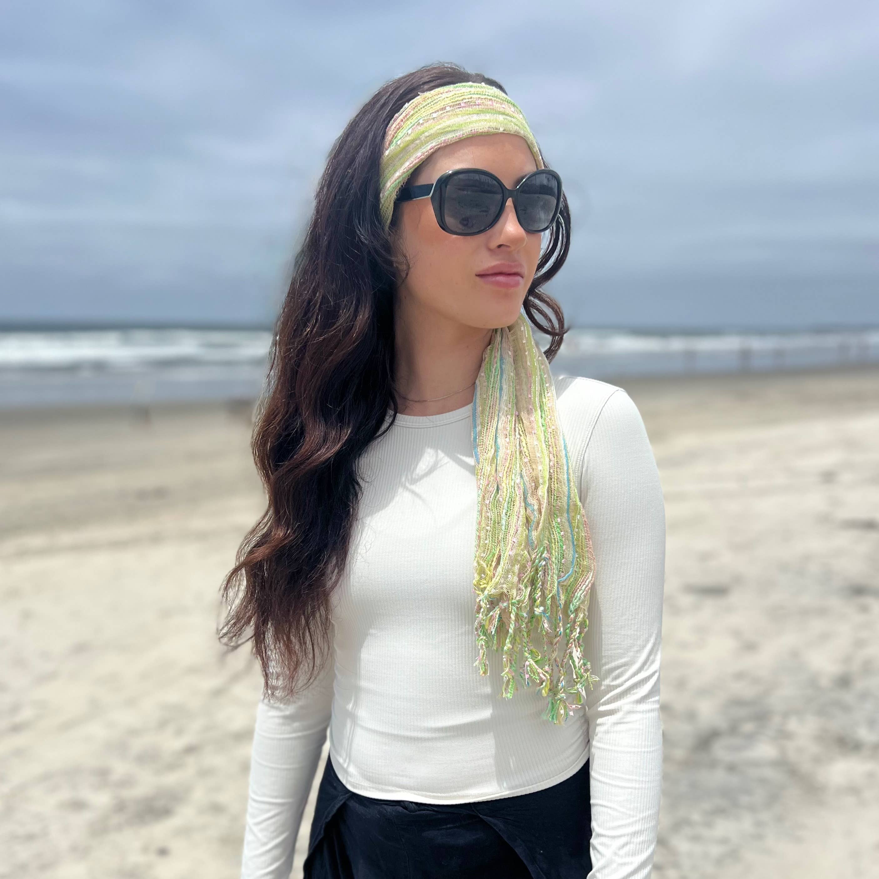 Humble Hilo – wholesale Scarf – Women's – Humble Hilo Multicolored Thread Artisan Scarf60