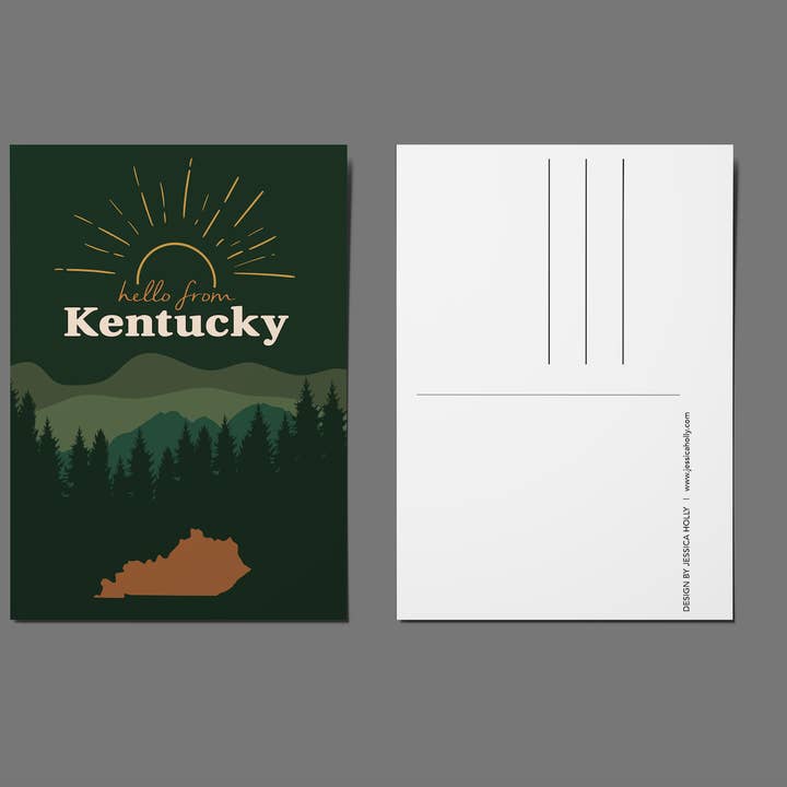 Jessica Holly Creative – wholesale Vykort – 'Kentucky Mountains' Mjukt Beröringsvykort, 4x6 tum3
