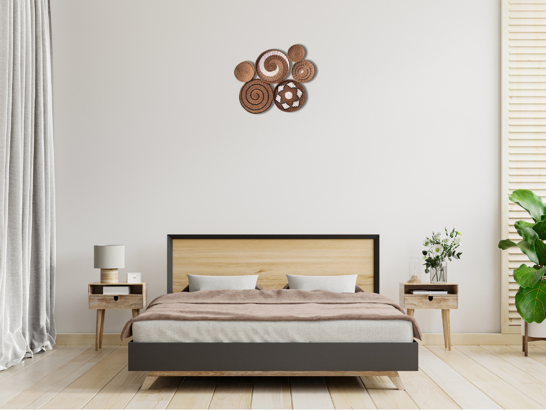 Fibre & Shoot - Venta al por mayor Papel pintado 3D - Chocolat Chaud: decoración de pared de yute de 6 piezas2