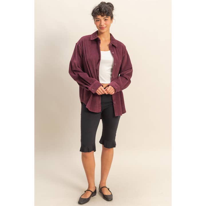 HYFVE – Großhandel Hemd mit Button-down-Kragen – Damen – Zeitgemäßes Cordhemd mit entspannter Passform13