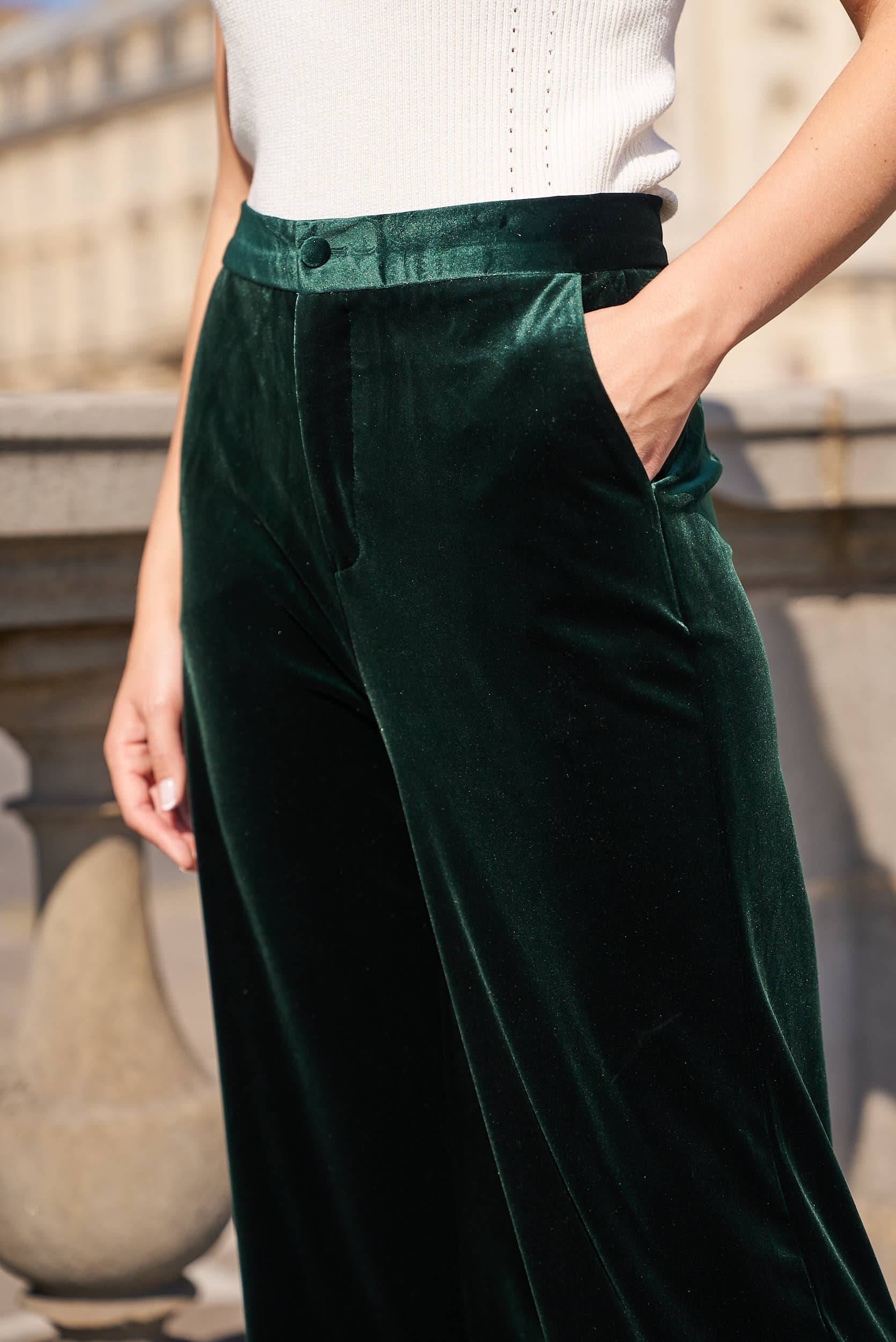 Attentif Paris - Vente Pantalon – femme - Pantalon Velours coupe droite63