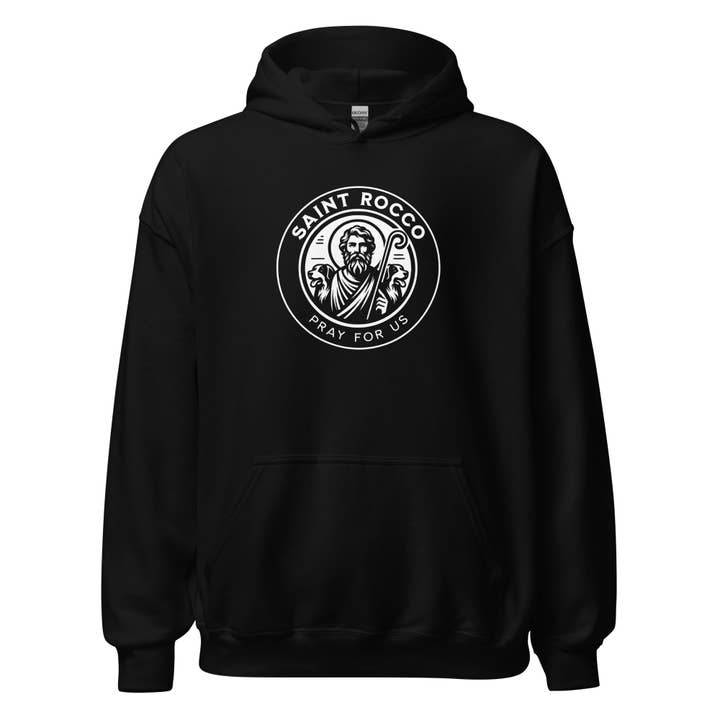 St. Rocco (Pray for Us) - Fleece Hoodie for wholesale by Disciple Shirts