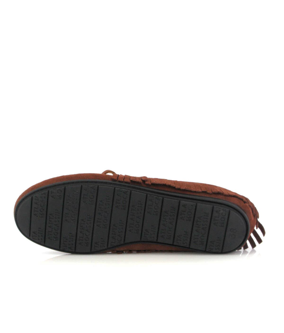 Brown Fringed Moccasins - muscat suede for wholesale on Faire5