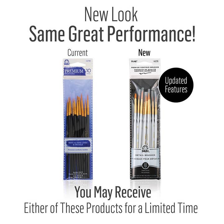 Plaid Crafts - Wholesale Paint/Wax Brush - FolkArt Detail Brush Set 10 Piece