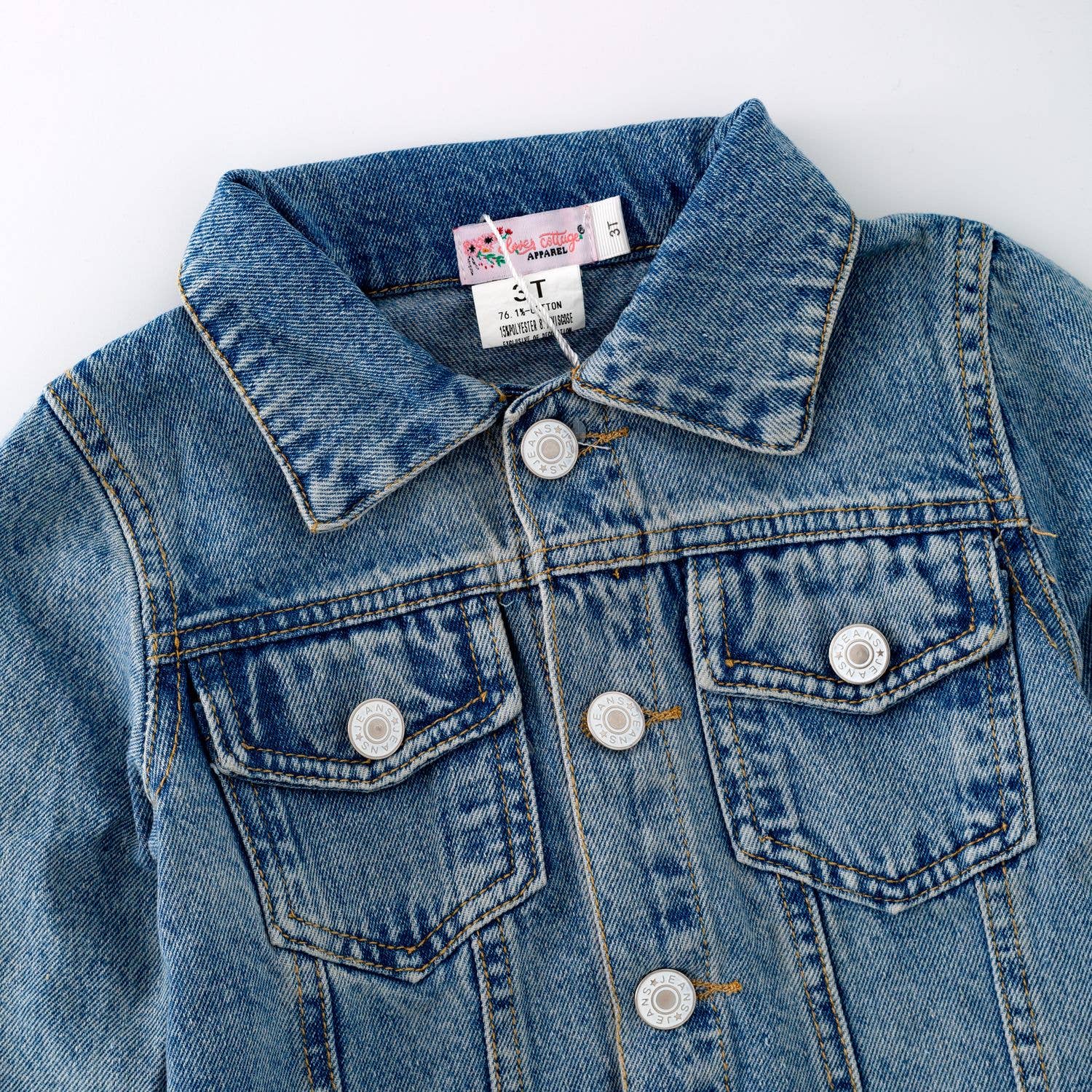 Clover Cottage - Wholesale Denim Jacket - Kids - Fringe Jean Jacket5