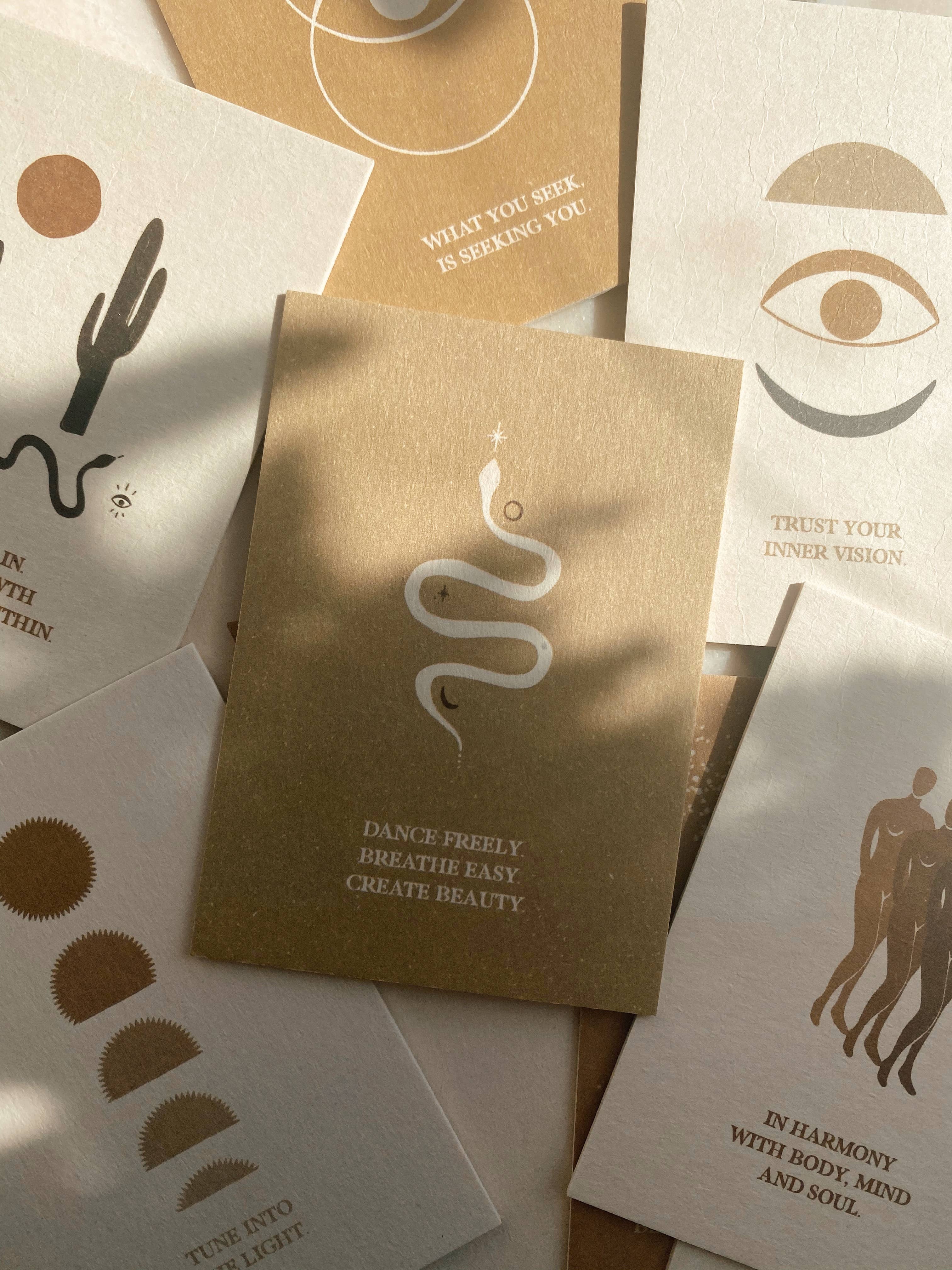 Anna Cosma - Wholesale Tarotkaarten - Vertrouw op je innerlijke visie - set van 17 affirmatiekaarten6