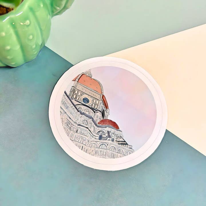 Florence Cathedral Duomo Vinyl Sticker for wholesale by Frame Your World Shop