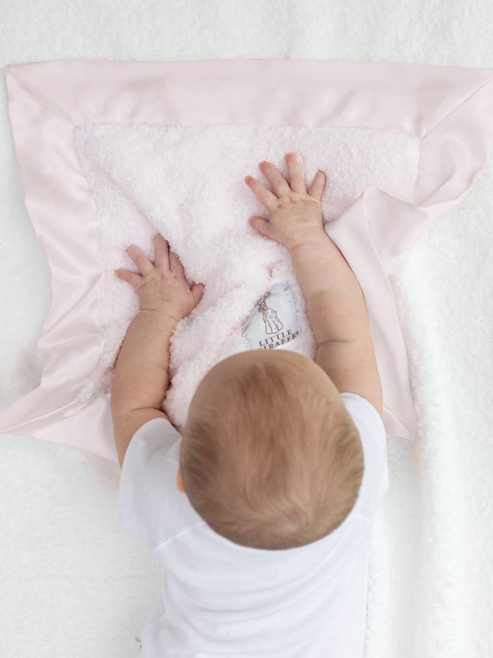 Blooming Baby - Wholesale Security/Cuddle Blanket - Baby - Chenille Mini Baby Girl Blanky - Lovey & Security Blanket2