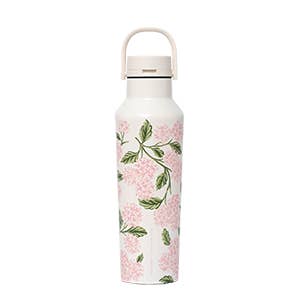 Sport Canteen - 20oz Rifle Paper - Pink Hydrangea for wholesale by CORKCICLE