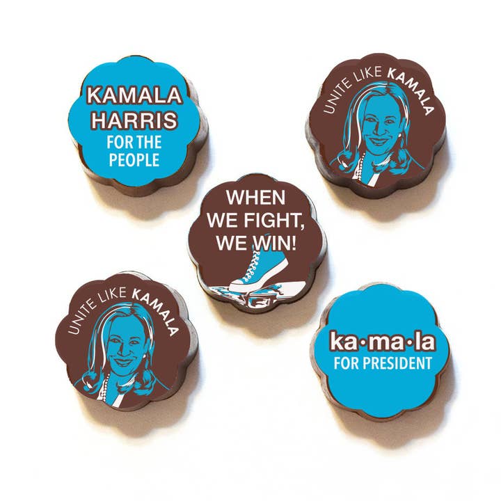 KAMALA HARRIS CHOCOLATES for President and other Purchase Wholesale kamala. Free Returns & Net 60 Terms on Faire trending on Faire.