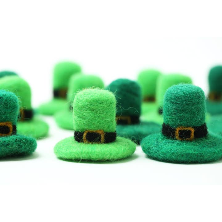 Felt St. Patrick's Day Leprechaun Hat for wholesale by The Felt Pod