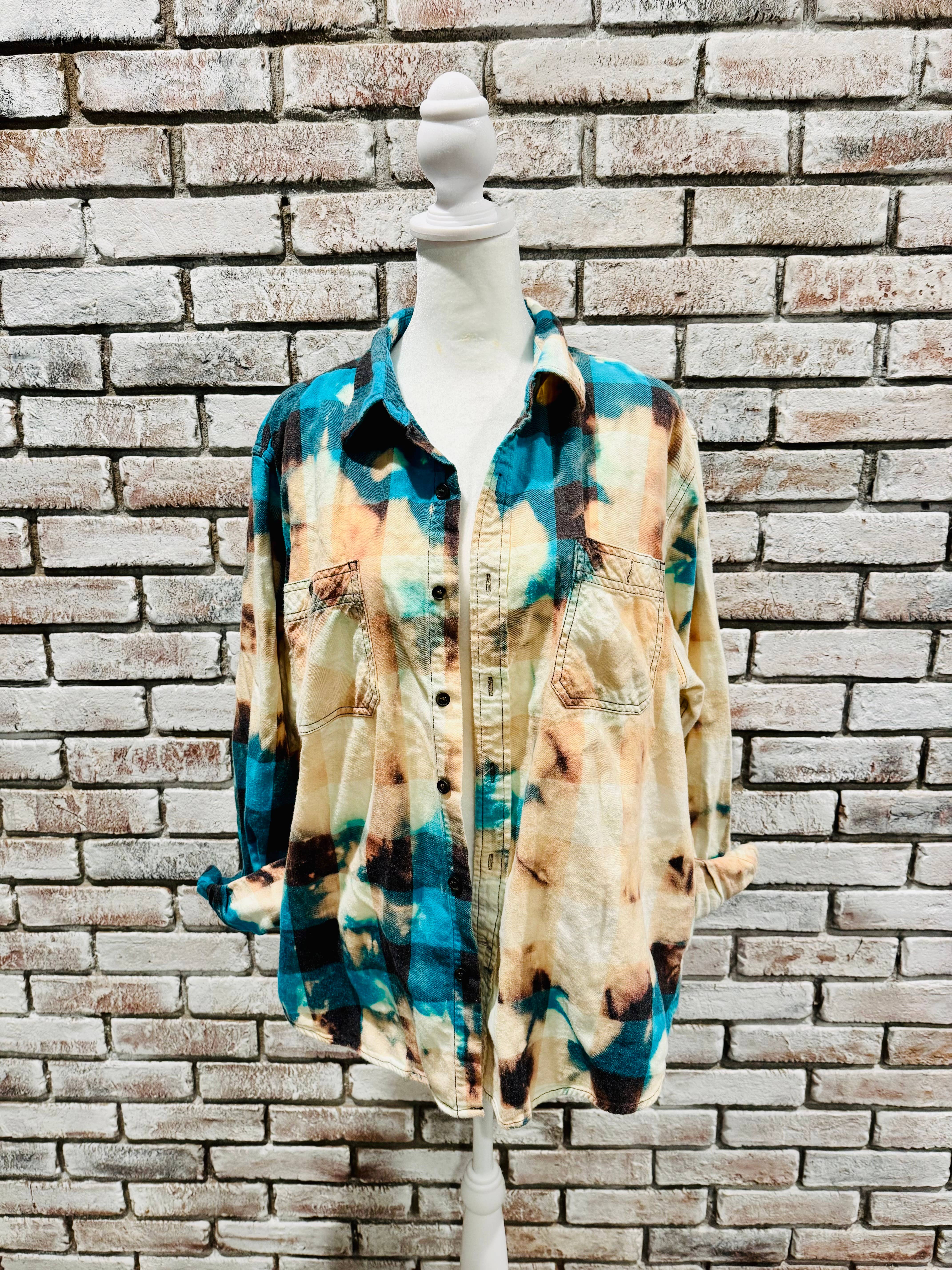 Slightly Distressed - Wholesale Button Down Shirt - Women's - Slightly Distressed Flannels 11