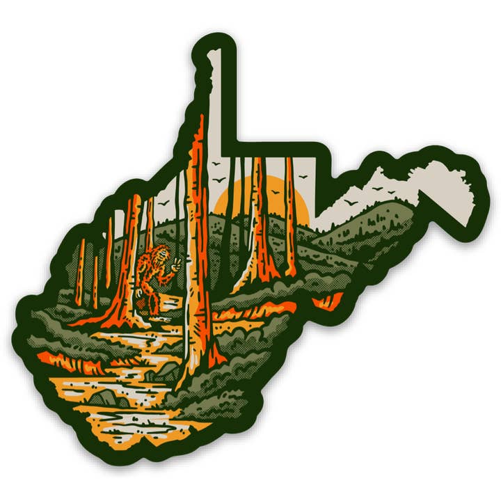 Backwoods Bigfoot - Klistermærke for engroshandel hos Loving WV