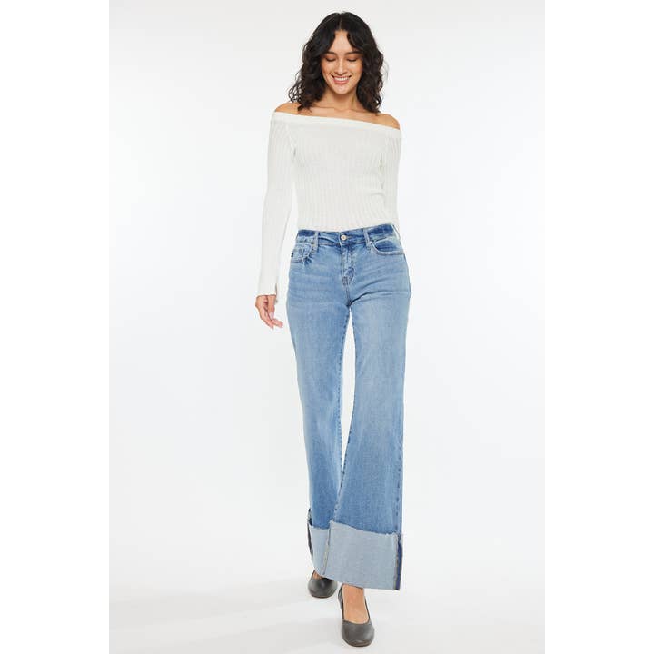 OPEN PACK MID RISE WIDE FLARE JEANS-KC78027M and other Purchase Wholesale midrise. Free Returns & Net 60 Terms on Faire trending on Faire.