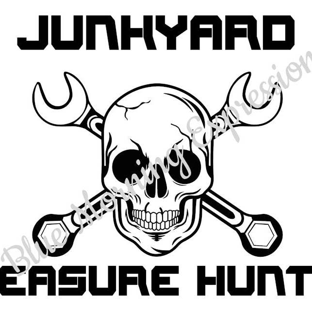 Cadeau voor Autoliefhebbers Vuilnisbelt Schat Vinyl Handgemaakte Sticker Gereedschapskist Grafische afbeeldingen voor wholesale door Blue Morning Expressions