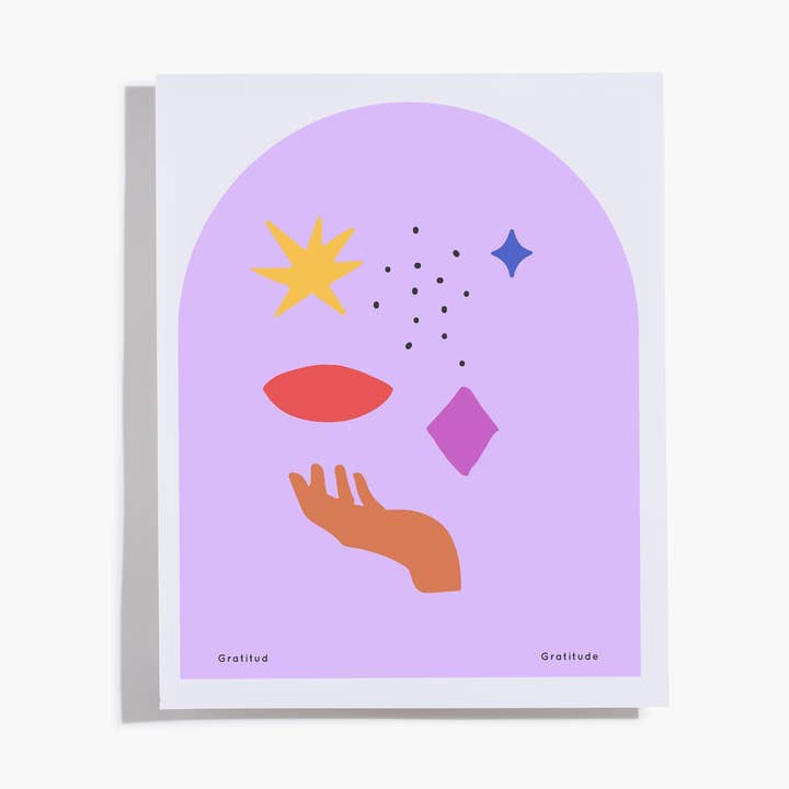 Good Intentions: Gratitude. Giclee Art Print. Edition 5 for wholesale by Ser ParaĆso