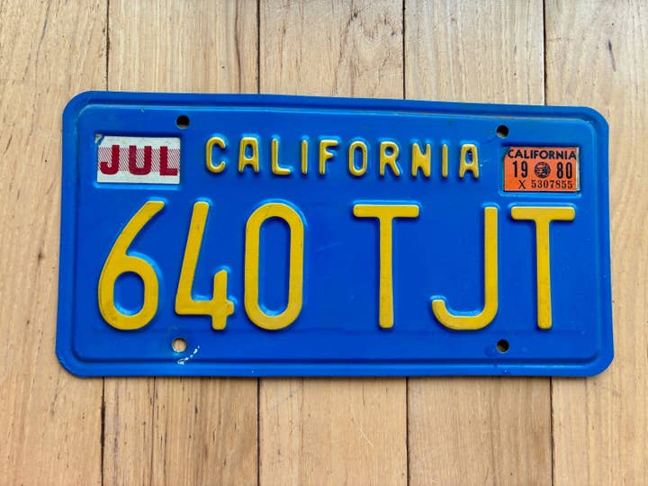 1980 California License Plate for wholesale by RusticPlates