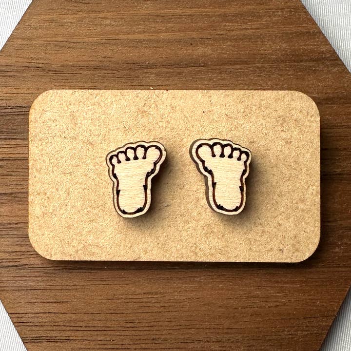 Ohrstecker mit großem Fußabdruck, 2 Farben für den Großhandel von Holly and Liz