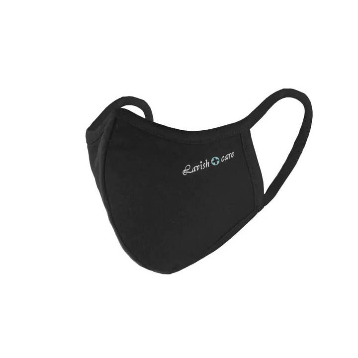 Svart Tyg ansiktsmask 5 lager förpackning med 3 - svart för wholesale på Faire