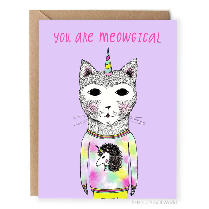 Du er Meowgical Card for engroshandel hos Hello Small World