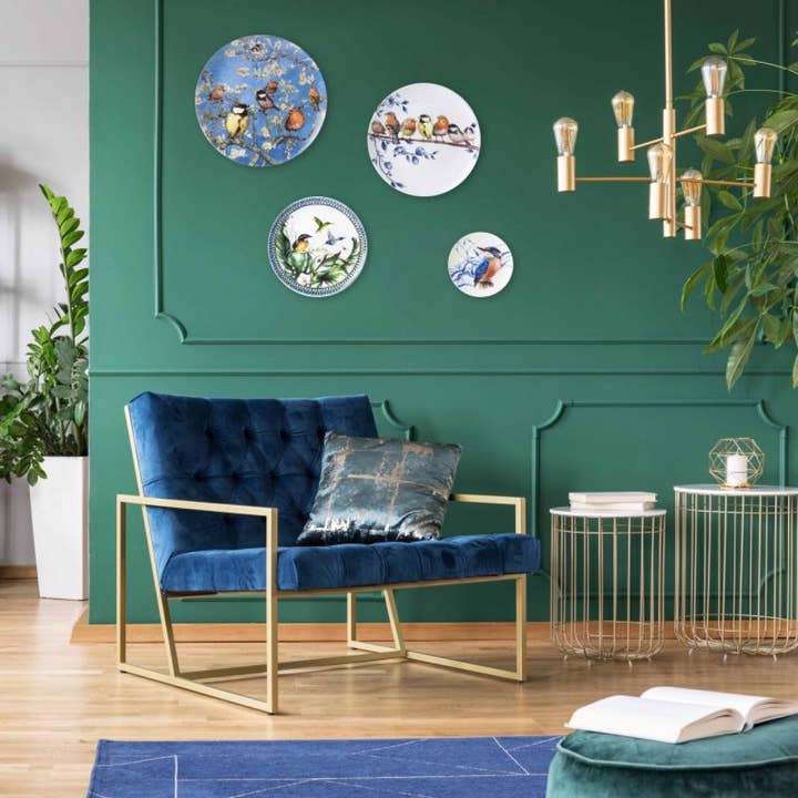 Heinen Delfts Blauw - Venta al por mayor Bandejas/platos/boles decorativos - Plato Kingfisher1