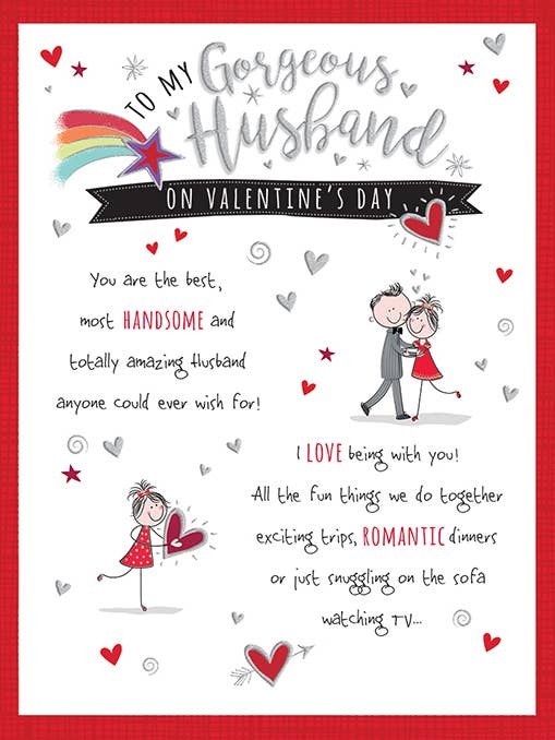 Valentines Day Card, Husband, Dancing couple storyboard for wholesale by Piccadilly Greetings